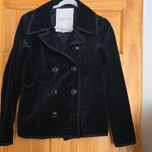 Denim & Supply Ralph Lauren Black Velvet Peacoat